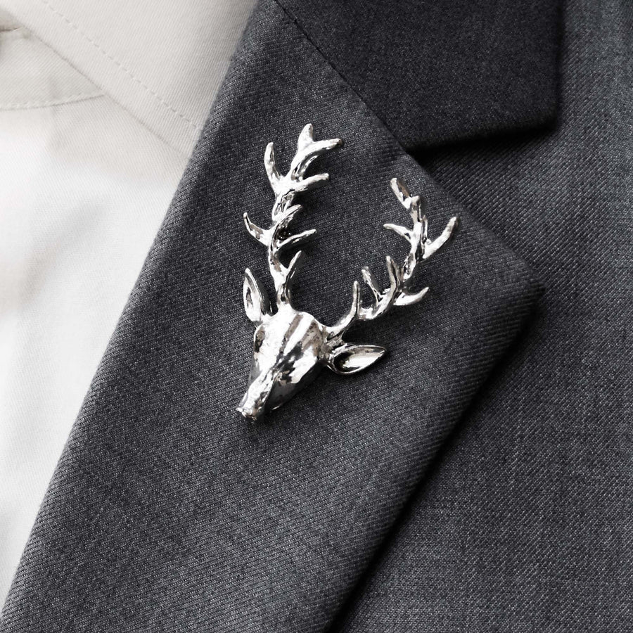 Alpha Antler - Silver Lapel Pins - Lapel Pins | Monzoro Pakistan