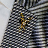 Antique Markhor – Bright Golden Lapel Pins - Lapel Pins | Monzoro Pakistan
