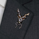 Antique Markhor – Bright Golden Lapel Pins - Lapel Pins | Monzoro Pakistan