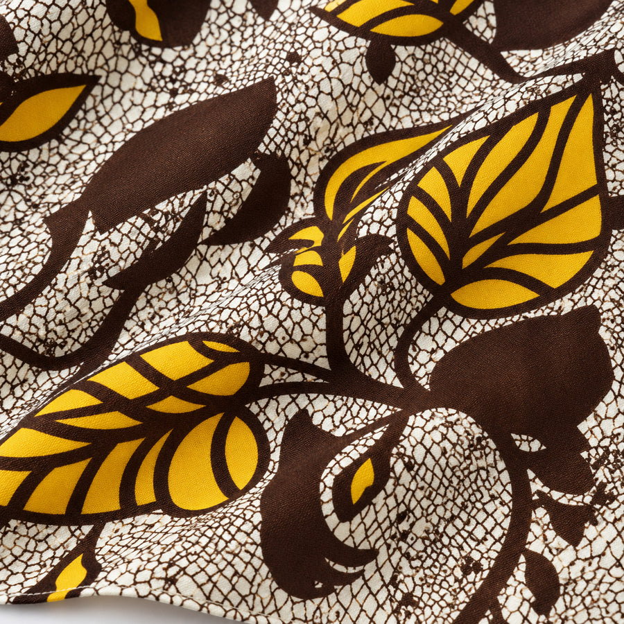 Autumn to Remember pocket square — fabric and design close-up.