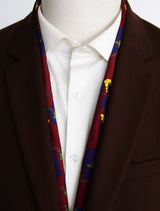 Maroon Paisley and Floral - Silk Men Scarves - Silk Scarves | Monzoro Pakistan