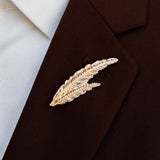 Pair Leaf – Golden Lapel Pins