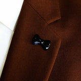 BOW TIE BLACK LAPEL PINS