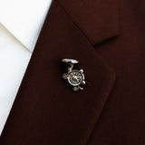 FRENCH HORN SILVER LAPEL PINS