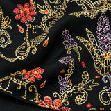 Ball Chain Art pocket square — fabric and design close-up.