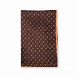 Chocolate HoneyComb pocket square — folded product.
