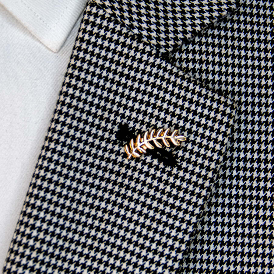 Barley Leaf - Golden Lapel Pins - Lapel Pins | Monzoro Pakistan