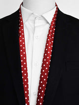 Maroon Mini Dot Polka - Silk Men Scarves - Silk Scarves | Monzoro Pakistan