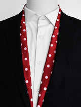 Maroon Dot Polka _ Silk Men Scarves - Silk Scarves | Monzoro Pakistan