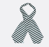 Black & White Stripes Silk Ascots - Ascots | Monzoro Pakistan