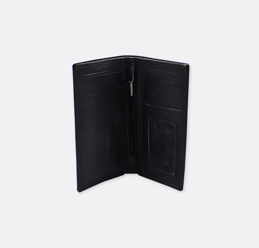Black - Cow Skin Leather - Passport Wallet - Wallets | Monzoro Pakistan