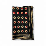 Black & Gold Reversible pocket square — folded product.