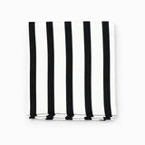 Black & White Stripes pocket square — folded product.