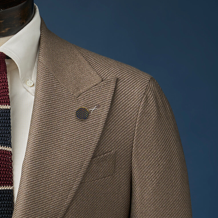 Blue & Gold Button Lapel Pin - Lapel Pins | Monzoro Pakistan