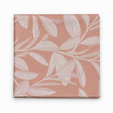 Blush Laurel Leaf Silk Pocket Square — folded product.