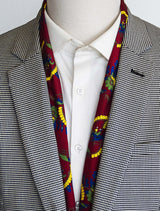Maroon Paisley and Floral - Silk Men Scarves - Silk Scarves | Monzoro Pakistan