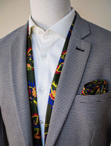 Paisley & Floral Olive Green - Silk Scarf & Pocket Square Set - Combo Sets | Monzoro Pakistan