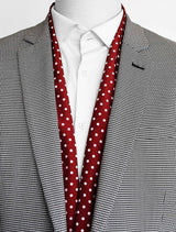 Maroon Mini Dot Polka - Silk Men Scarves - Silk Scarves | Monzoro Pakistan