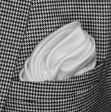 Pearl White Paradigm Silk Pocket Square