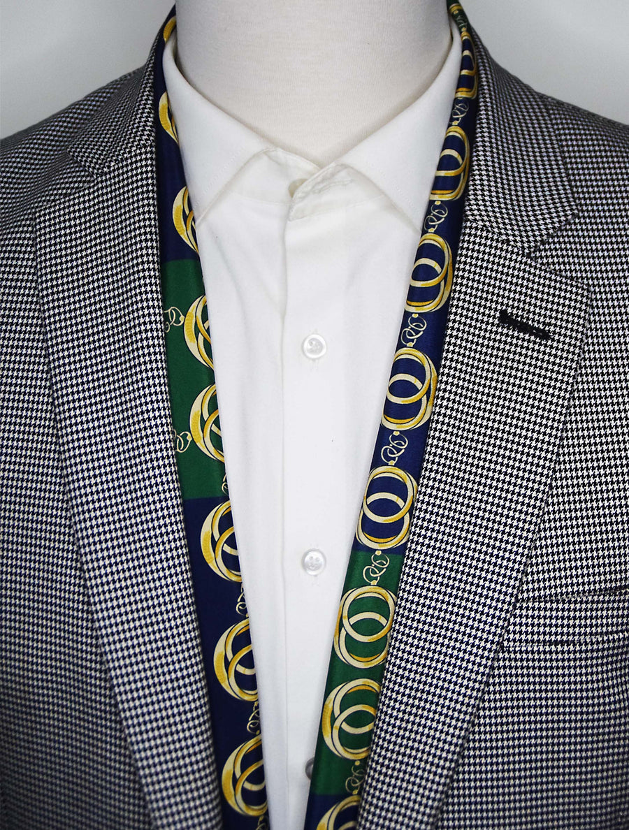 Chain Loop - Silk Men Scarves - Silk Scarves | Monzoro Pakistan