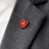 Classic Knight Shield – Red and Gold Lapel Pins - Lapel Pins | Monzoro Pakistan