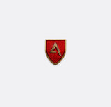 Classic Knight Shield – Red and Gold Lapel Pins - Lapel Pins | Monzoro Pakistan