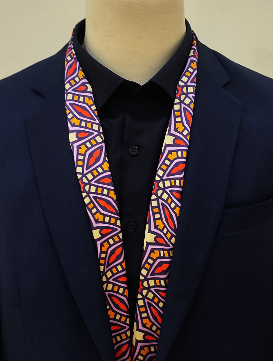 Colourful Abstract Art - Silk Men Scarves - Silk Scarves | Monzoro Pakistan