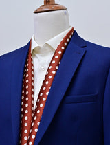 Copper Base Polka - Silk Men Scarves - Silk Scarves | Monzoro Pakistan