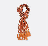 Copper Base Polka - Silk Men Scarves - Silk Scarves | Monzoro Pakistan
