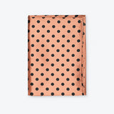 Coral Sands Polka Dot pocket square — folded product.