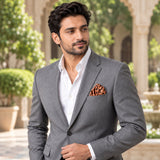 Coral Sands Polka Dot pocket square — outdoor lifestyle.