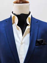The Black Matter Silk Ascot & Pocket Square Set - Combo Sets | Monzoro Pakistan