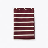 Creamy Rosewood Stripes pocket square — folded product.