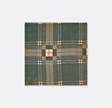 Dusty Grey Tartan Checks - Silk Pocket Square - Pocket Squares | Monzoro Pakistan
