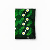 Green Floret pocket square — folded product.