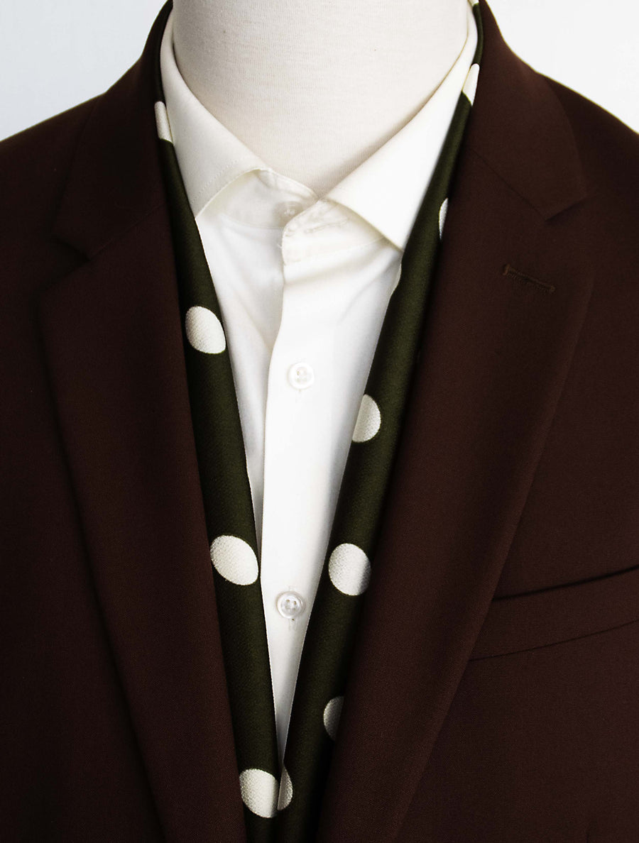 Forest Polka - Silk Men Scarves - Silk Scarves | Monzoro Pakistan