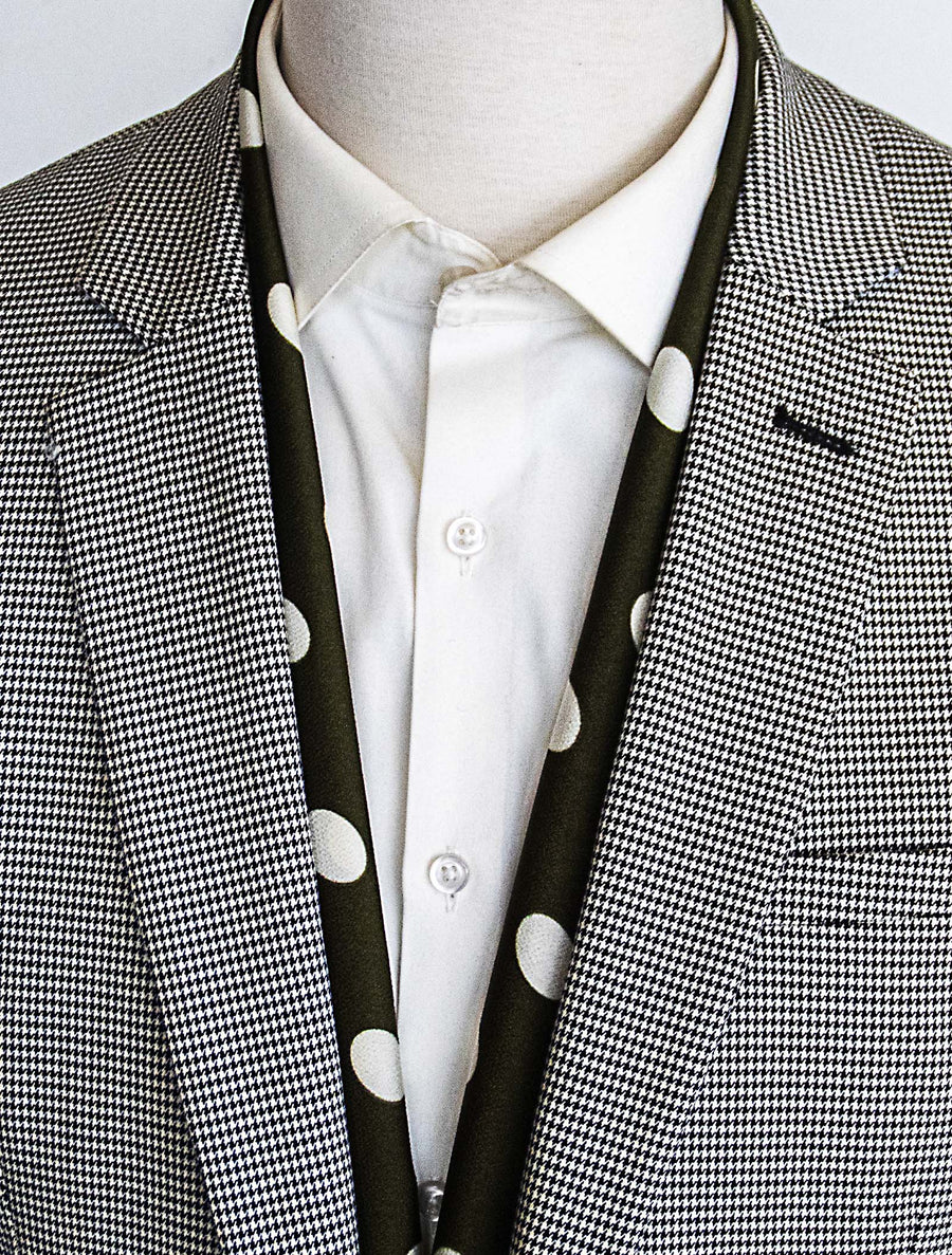 Forest Polka - Silk Men Scarves - Silk Scarves | Monzoro Pakistan