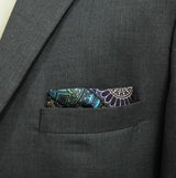 Abstract Matrix Silk Pocket Squares
