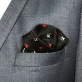 Abstract Horse Silk Pocket Squares