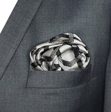 Infinite Geometric Loop – Silk Pocket Square