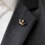 The Crown Golden Metal Lapel Pin