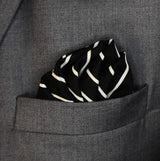 White Cane Crow - Silk Pocket Square