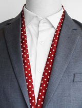 Maroon Mini Dot Polka - Silk Men Scarves - Silk Scarves | Monzoro Pakistan