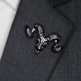 Gunmetal Black Markhor Lapel Pins