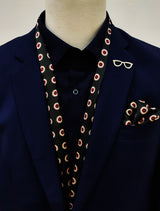 Black & Gold Reversible Silk Men Scarves Set - Combo Sets | Monzoro Pakistan