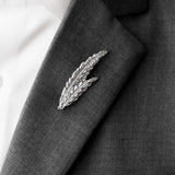 PAIR LEAF – Silver LAPEL PINS