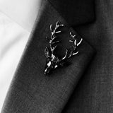 Alpha Antler - Black Metal Lapel Pins