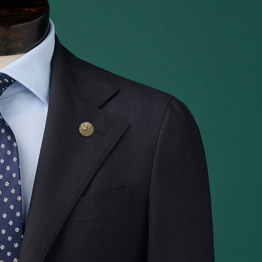 Golden Scallop Lapel Pin - Lapel Pins | Monzoro Pakistan