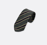 Grey & Purple Regimental Striped Tie - Neckties | Monzoro Pakistan