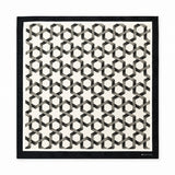 Infinite Geometric Loop pocket square — full flat product.